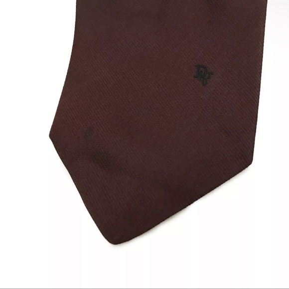 AUTH Christian Dior CD 100% Silk Tie - Picture 2 of 5